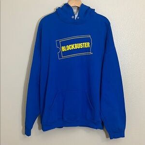 Blockbuster Blue Pullover Sweatshirt Hoodie